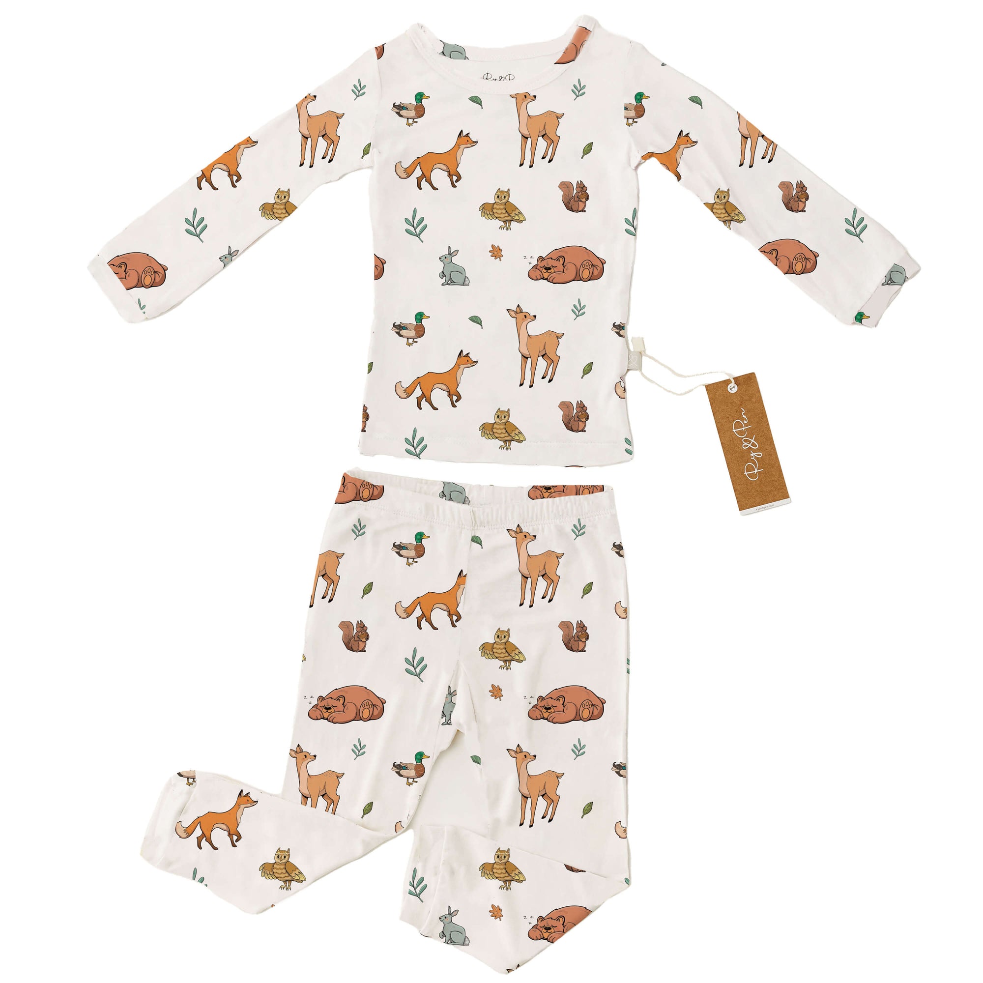 Bamboo Toddler Long Sleeve Pajama Set - Winter Collection - Ry & Pen